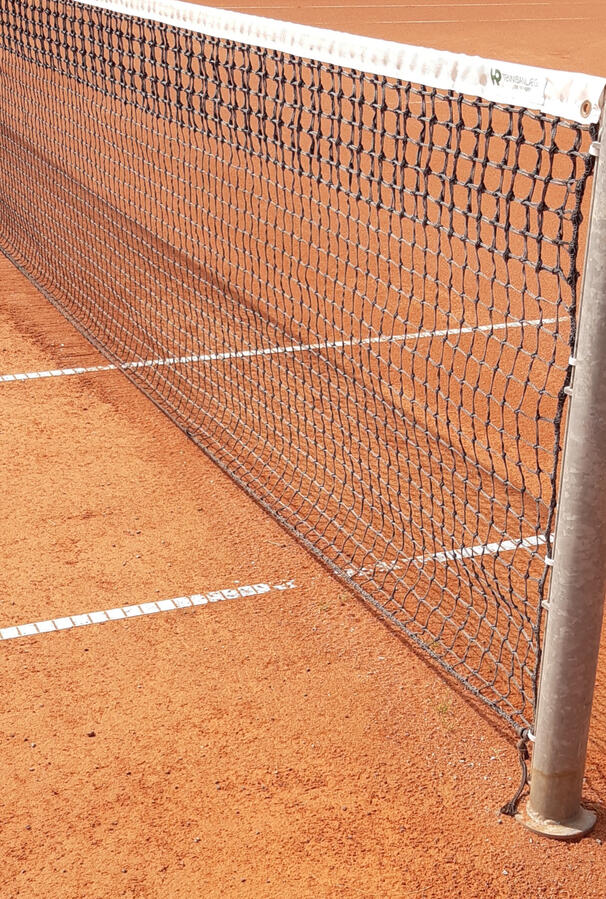 Billede af hjørne af tennisnet